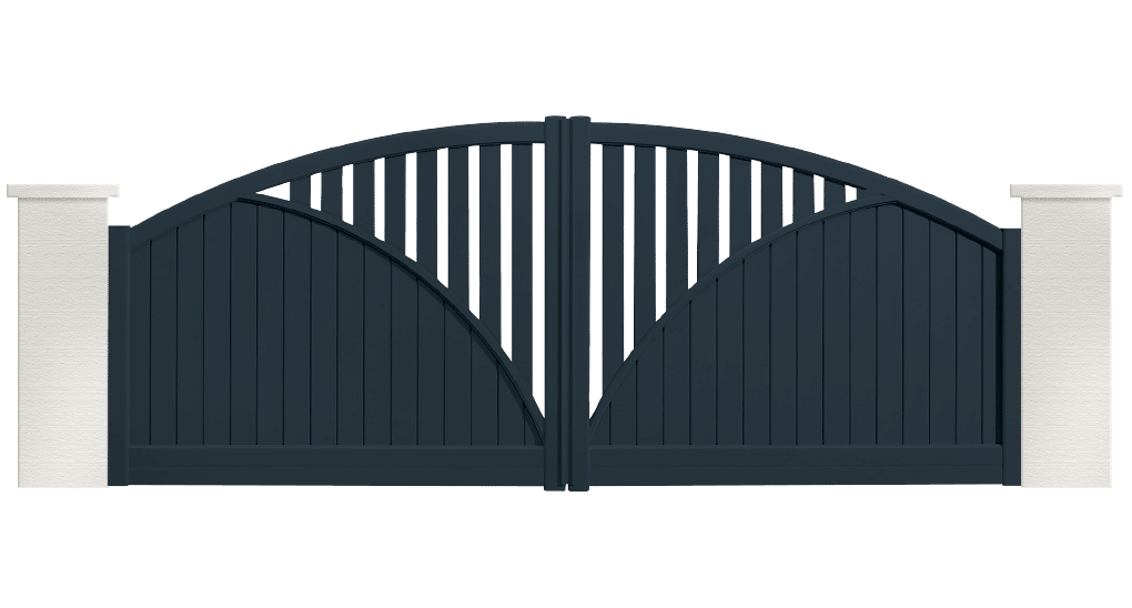 Portail contemporain aluminium, portail alu contemporain battant